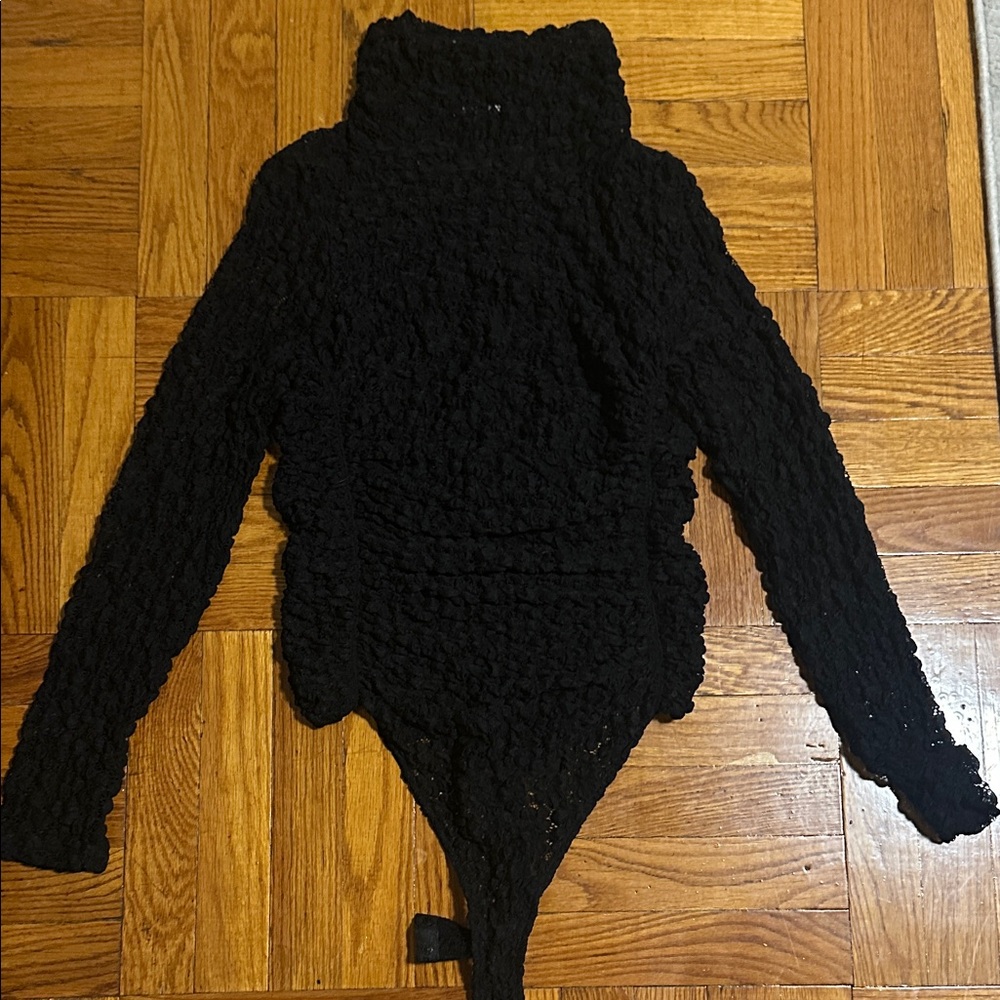 Free People Intimately Lace Mock-Neck Bodysuit